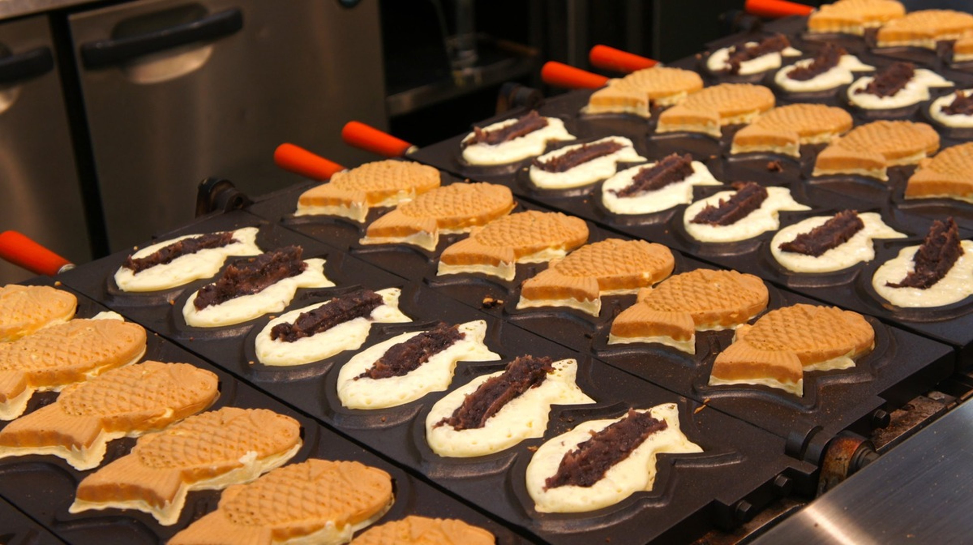 Taiyaki is a sweet Japanese street food