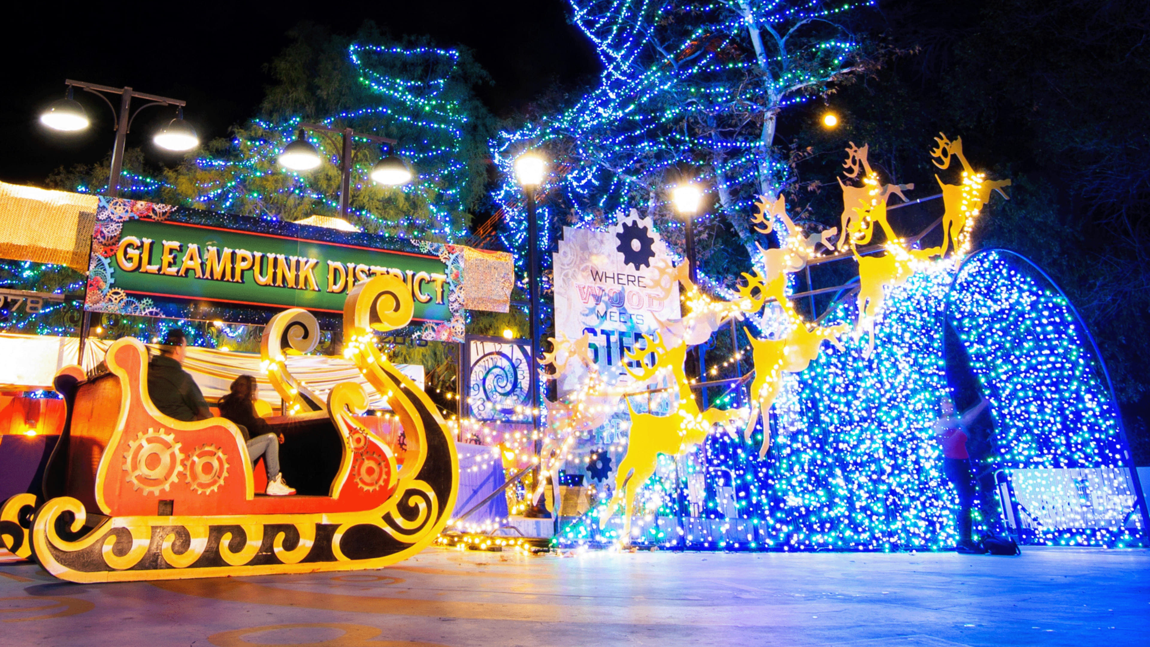 christmas events in los angeles​ - Holiday in the Park at Six Flags Magic Mountain