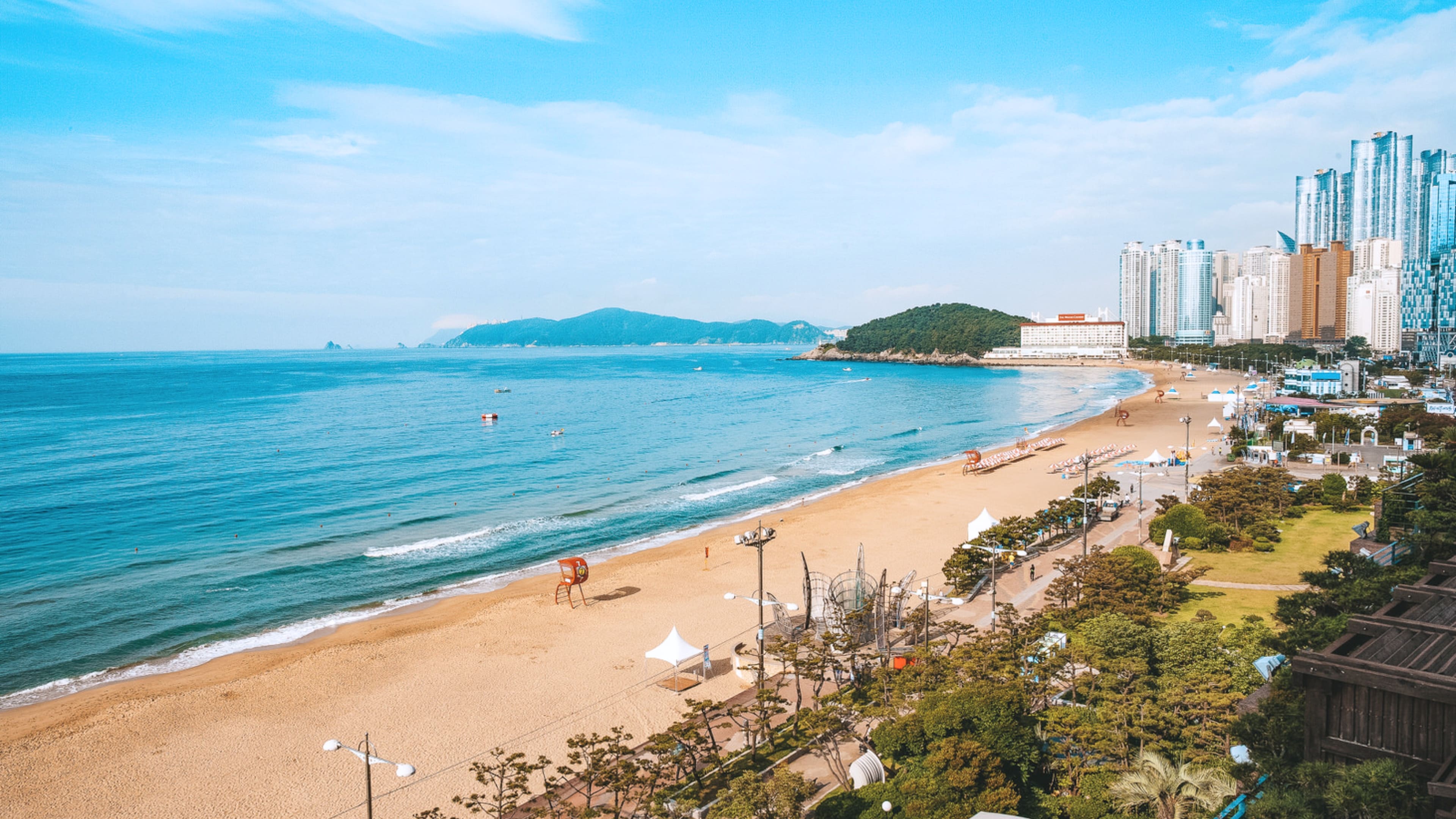 Haeundae Beach in South Korea