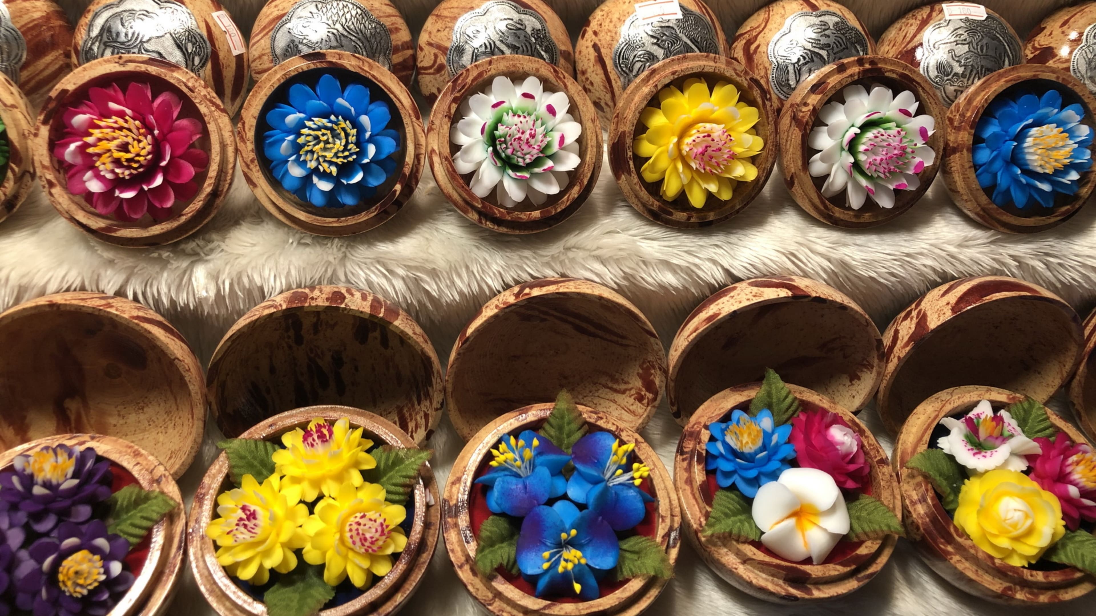 Flower Soap Carvings are what to buy in thailand