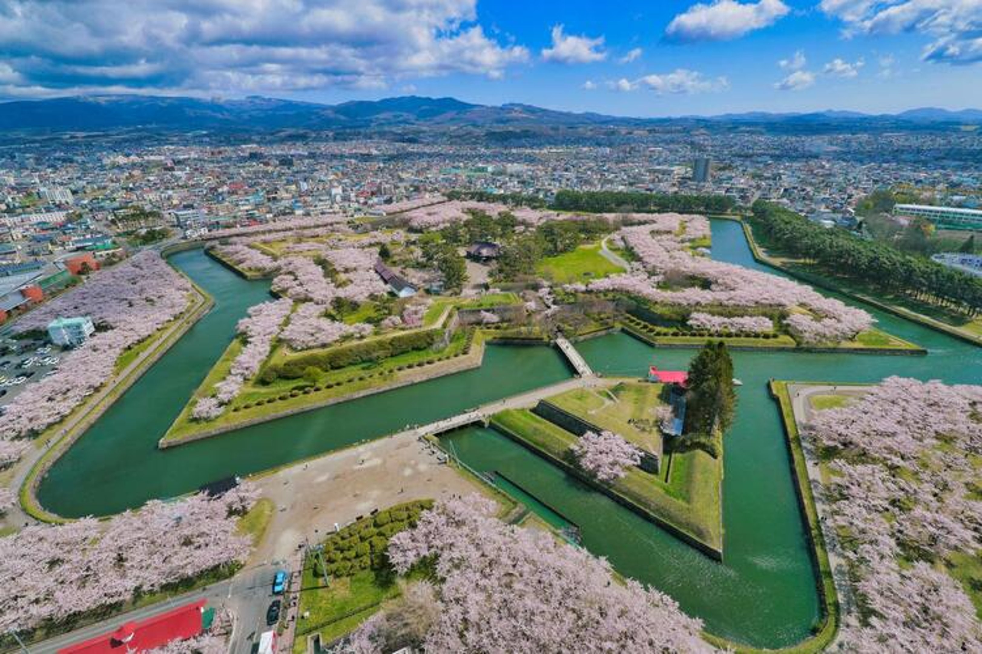 Hokkaidoi is one of the best cherry blossom viewing spots in Japan with lots of beautiful park. 