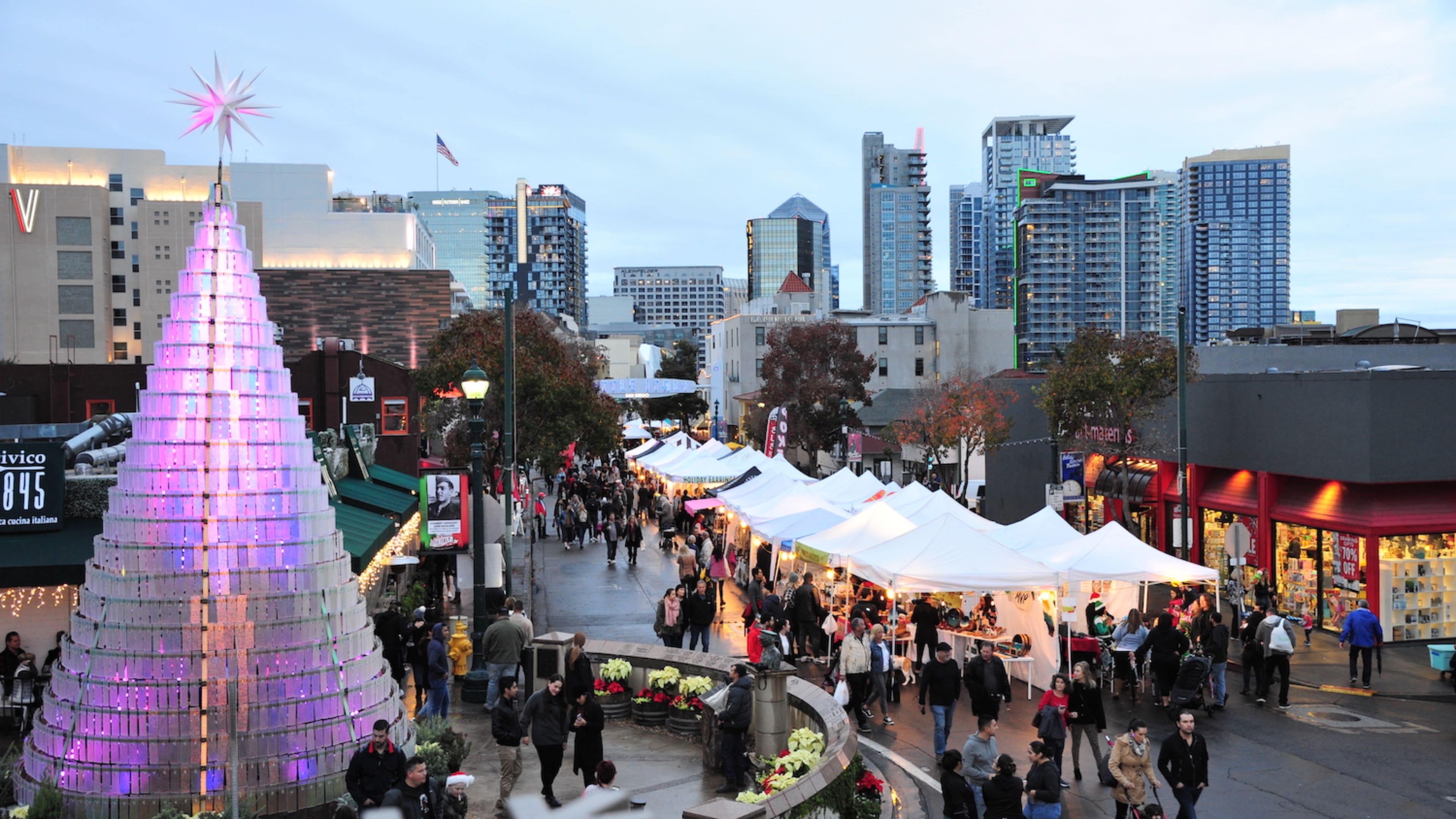 san diego christmas events - Little Italy Christmas Village