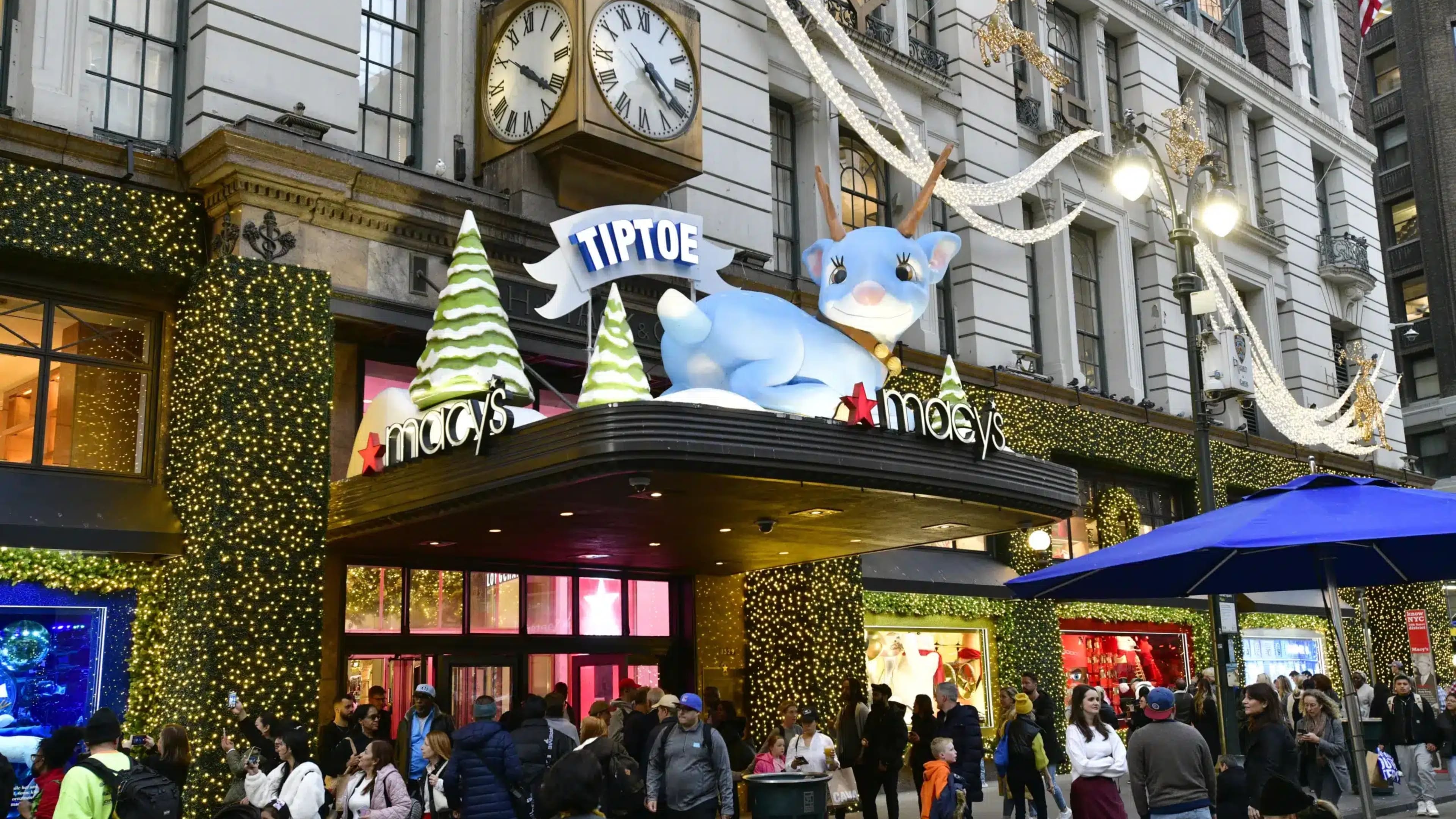 Christmas in NYC with kids at Macy's Santaland 