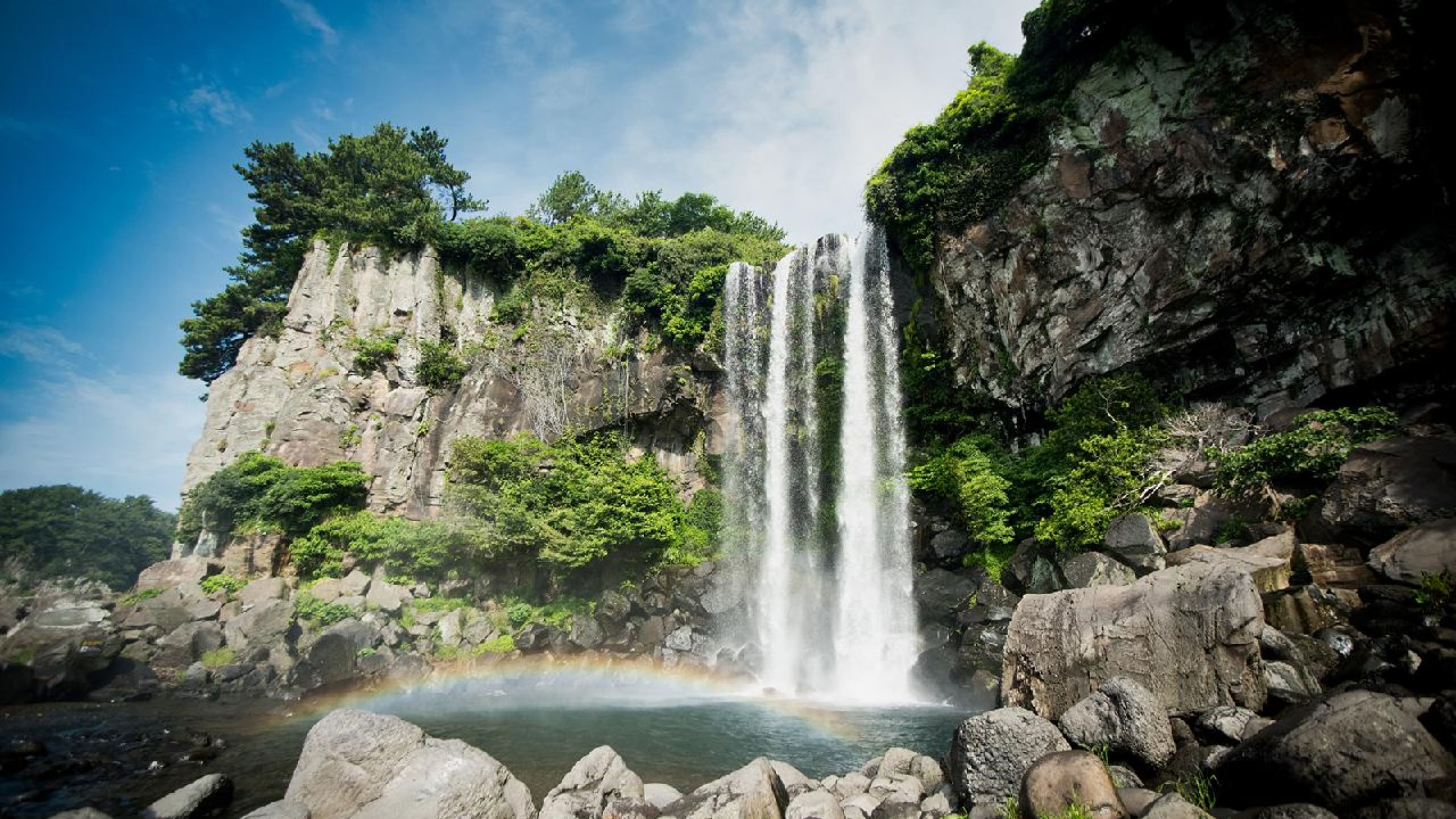 free things to do in jeju - Visit Jeongbang Waterfall