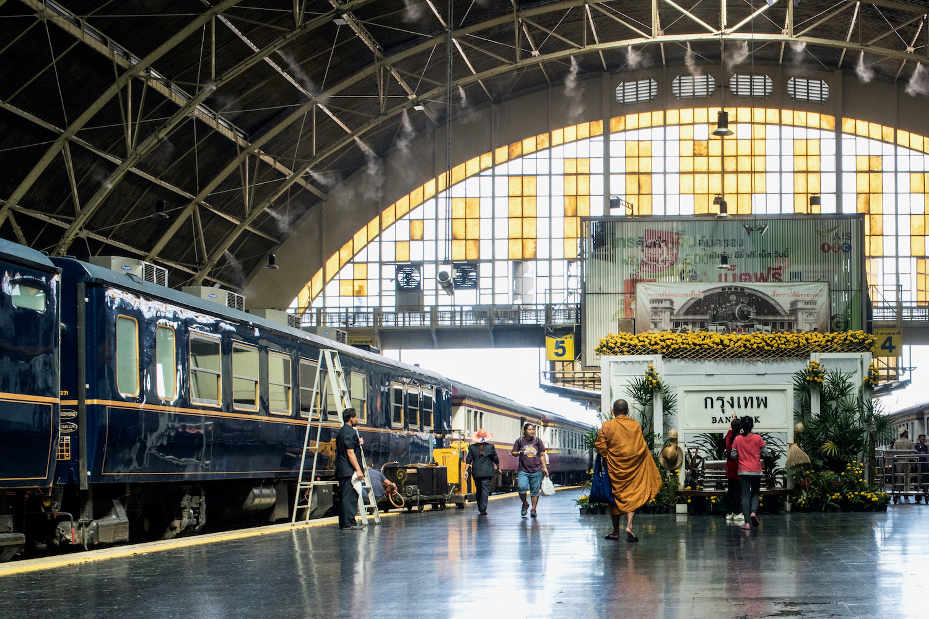 Train travel in Thailand