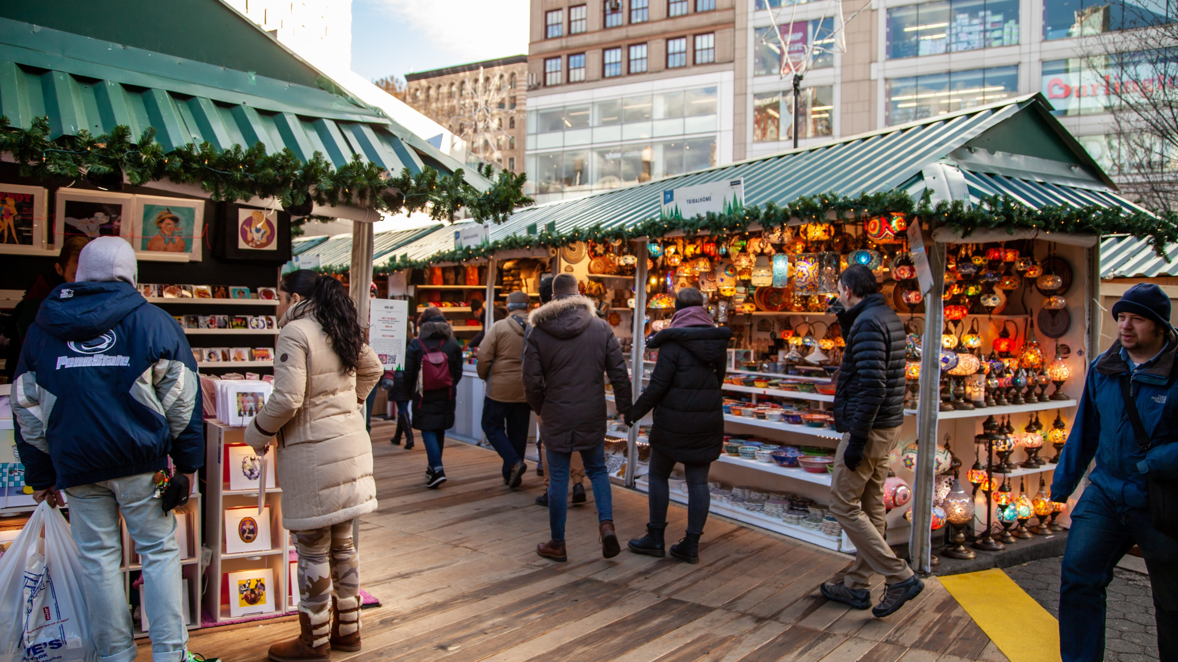 Christmas things to do in NYC - visit Union Square Holiday Market