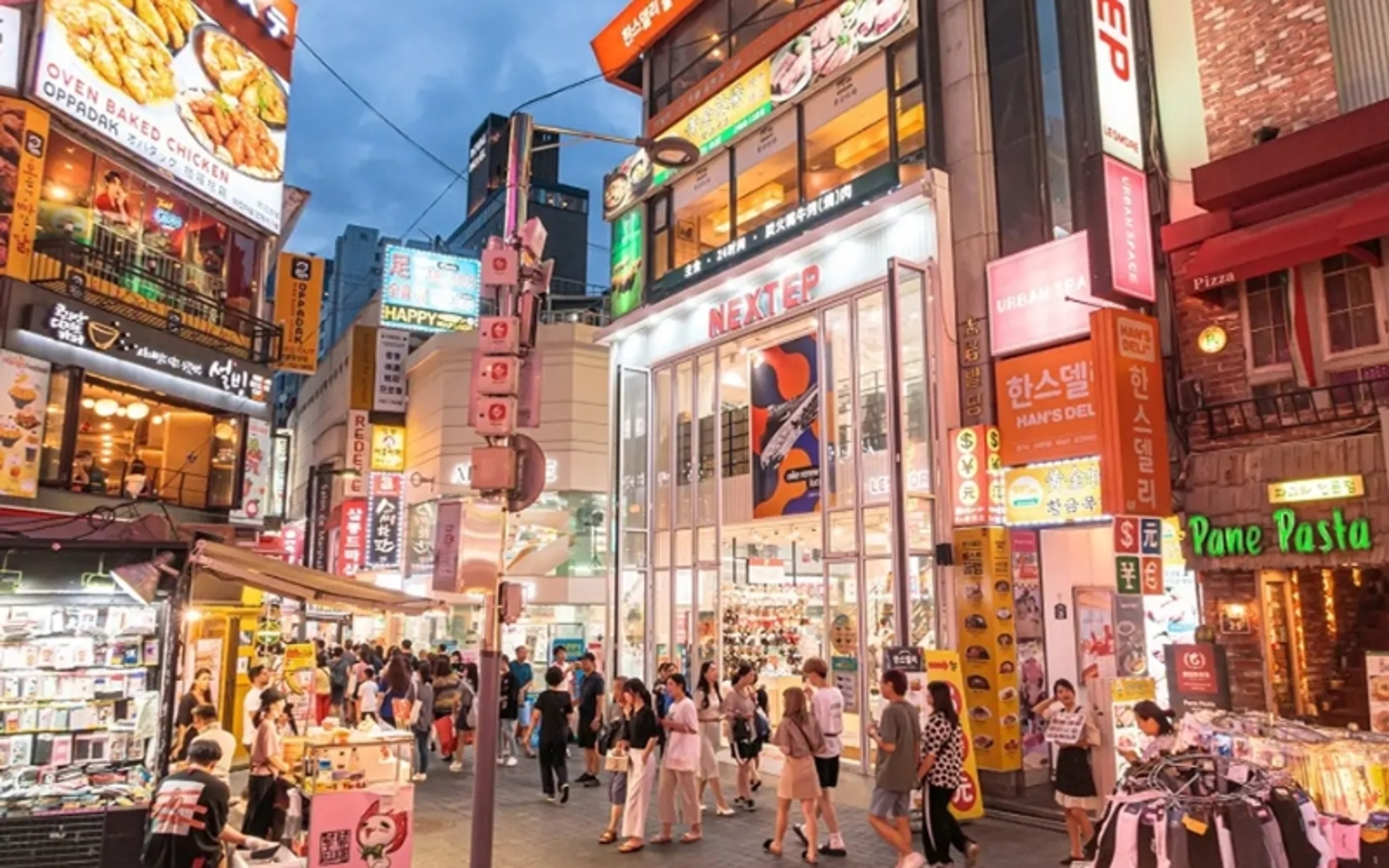 south korea trip itinerary - myeongdong